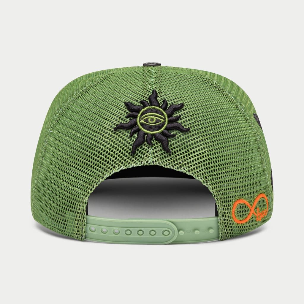 Godspeed Forever Trucker Hat Lime Washed