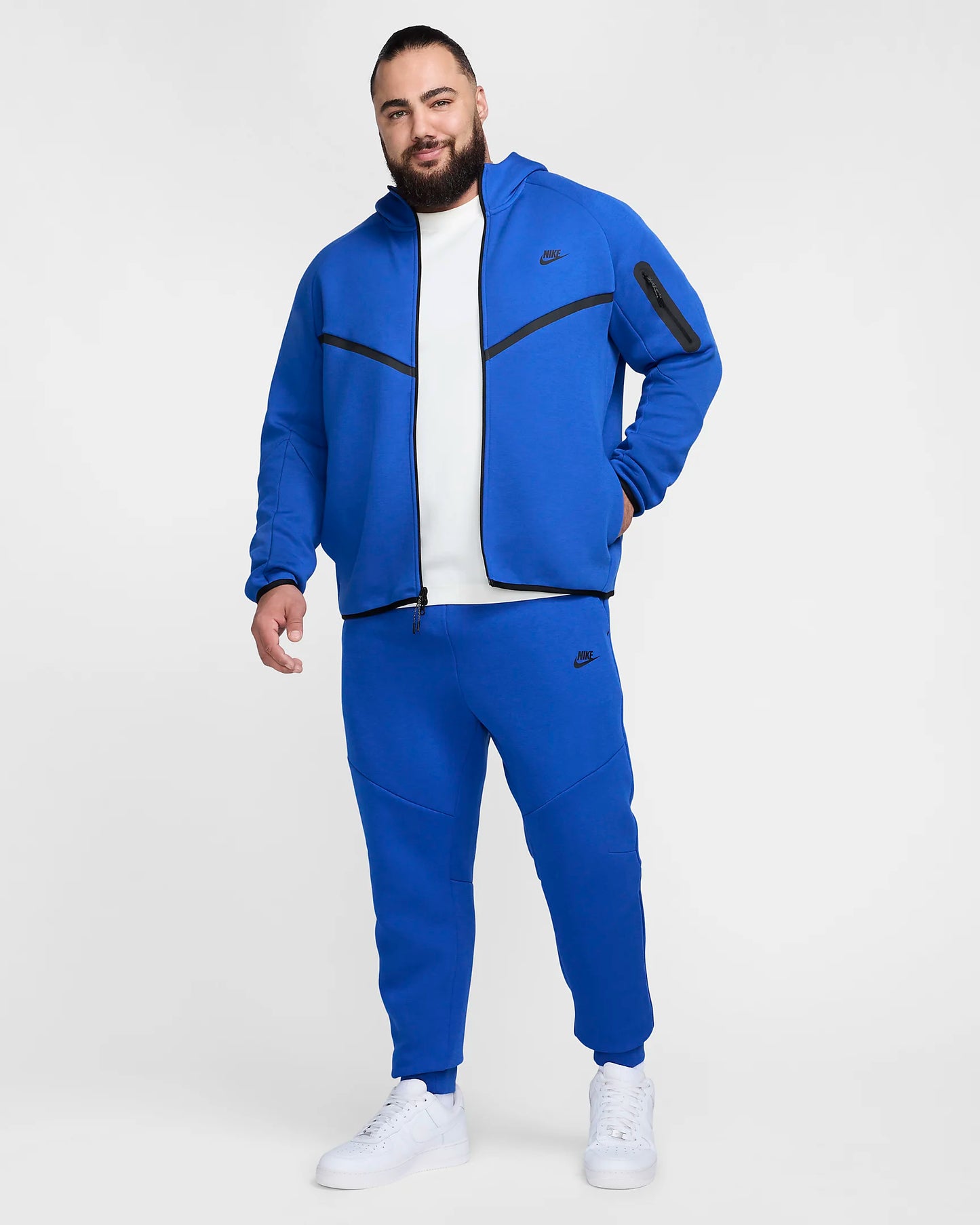 Men's Full-Zip Windrunner Hoodie & Fleece Joggers " Game Royal/Black "