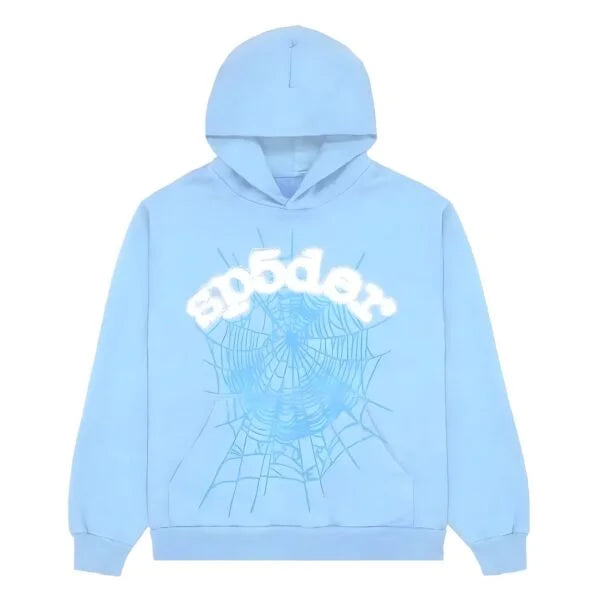 Sp5der - Pullover Hoodie " Baby Blue "