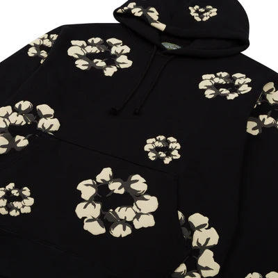 Cactus Tears Wreath Hoodie " Black "
