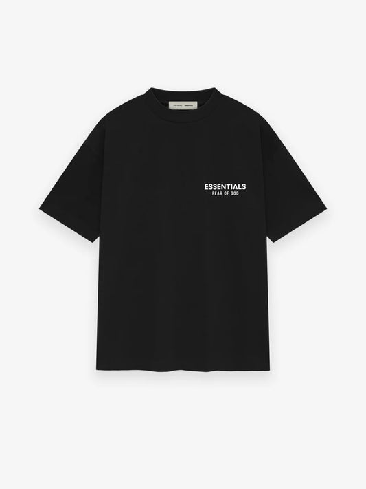 Essentials Jet Black Classic Short Sleeve Tee