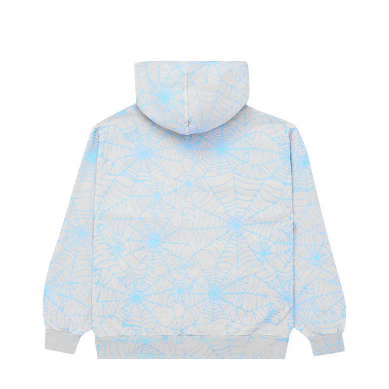 Sp5der Worldwide AOP Sweatshirt "  Grey Blue "