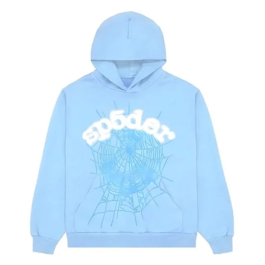 Sp5der - Pullover Hoodie " Baby Blue "