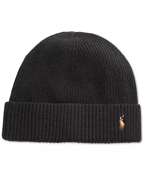 Polo Ralph Lauren Men's Signature Cuff Hat " Polo Black "