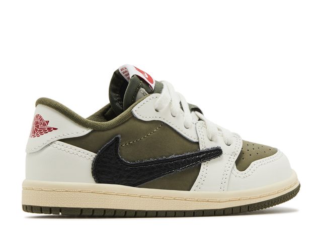 Travis Scott x Jordan 1 Low OG SP Toddlers " Medium Olive "