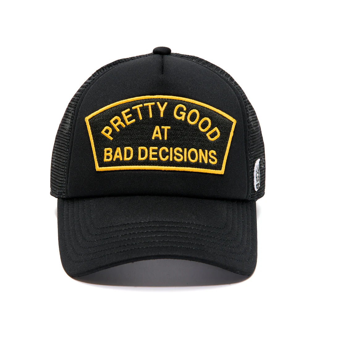 Bad Decisions Mesh Back Trucker Hat " Black "