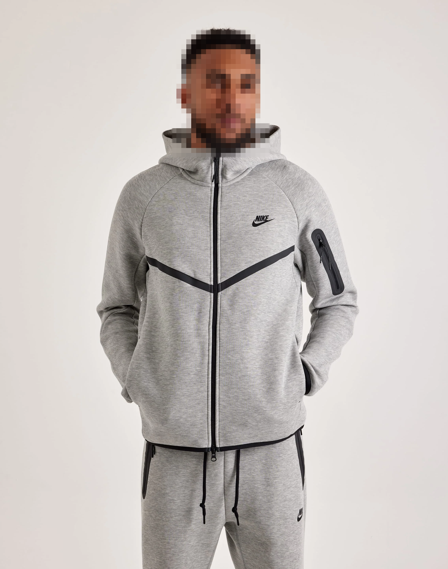 Nike Tech Fleece Windrunner Full-Zip Hoodie " Grey "