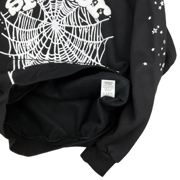 Sp5der - OG Web Hoodie " Black/White "