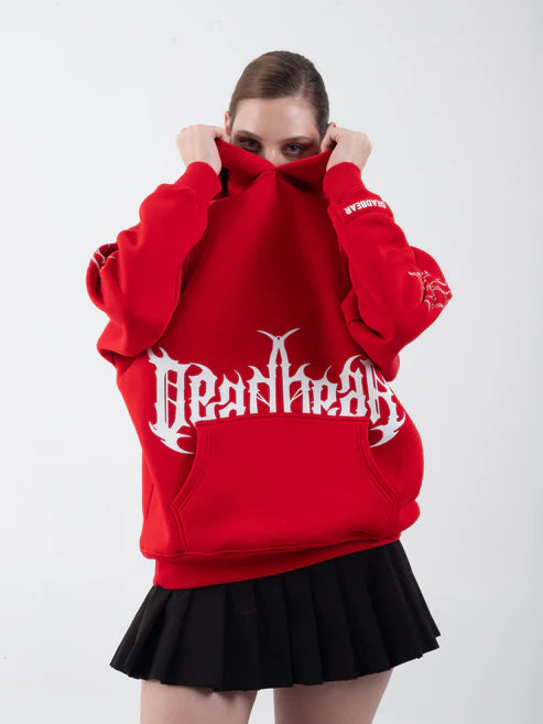 Flames Hoodie " Red "