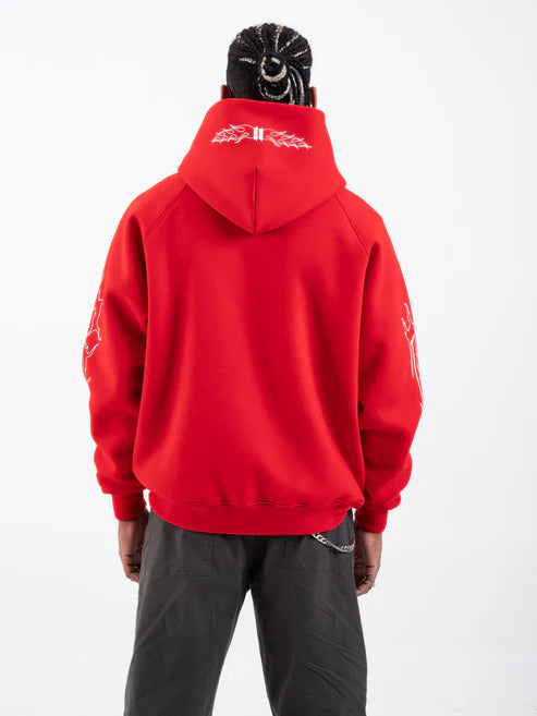 Flames Hoodie " Red "