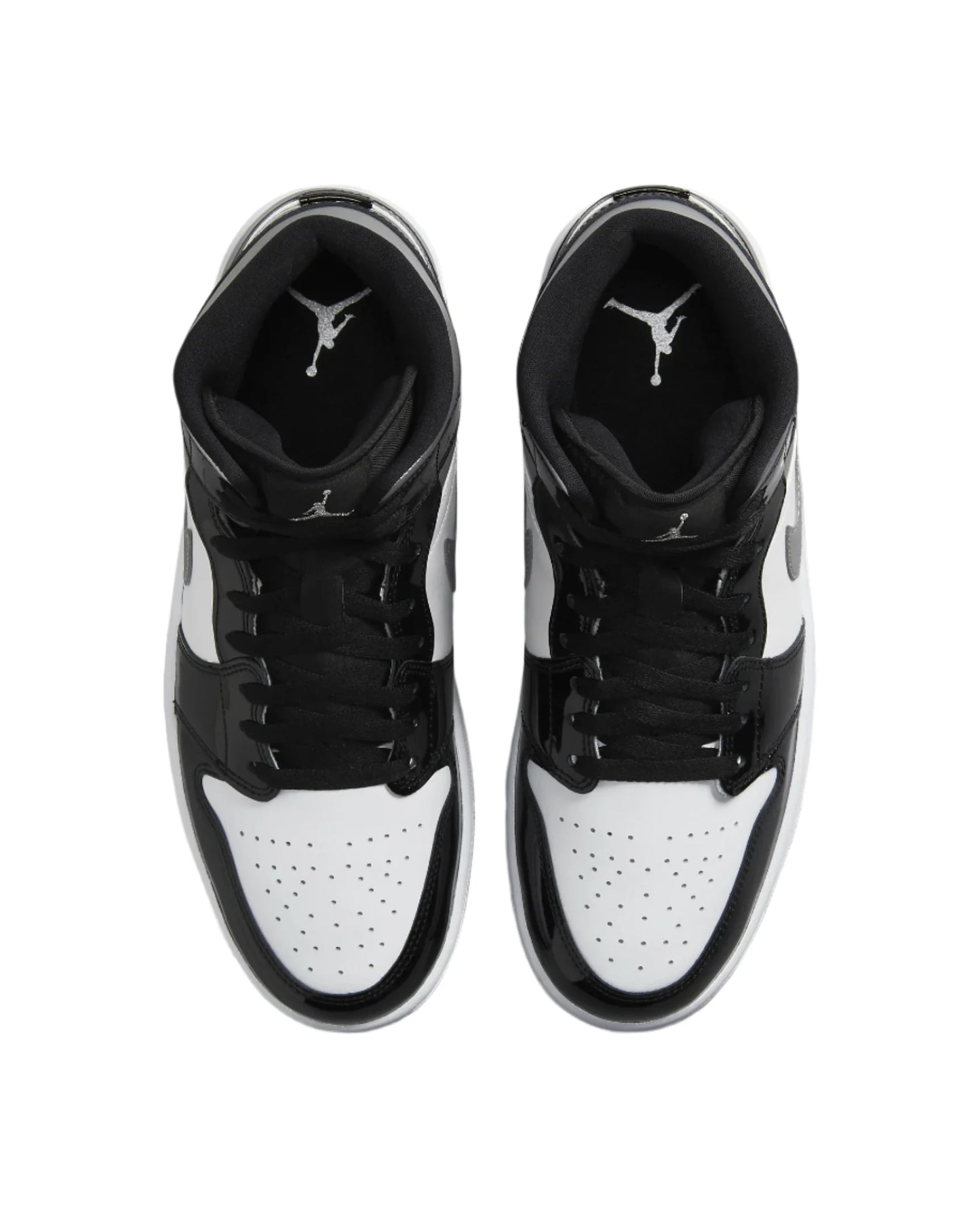 Jordan 1 Mid SE " Black White Metallic Silver "