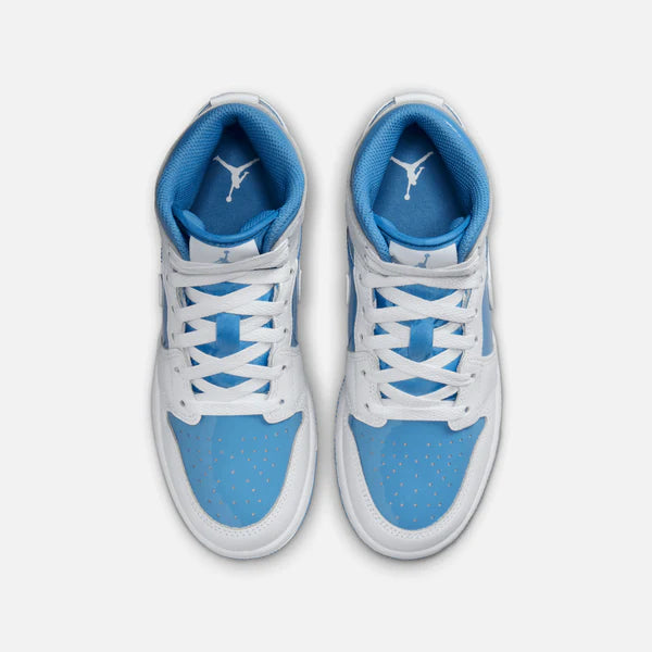 Jordan 1 Mid GS " Legend Blue "