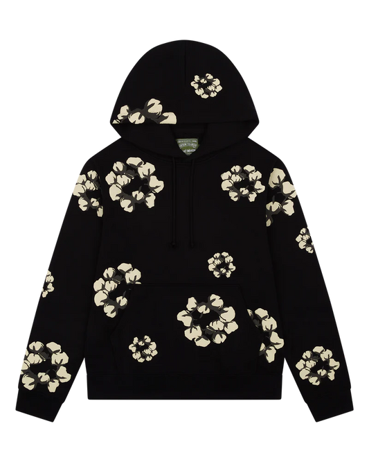 Cactus Tears Wreath Hoodie " Black "