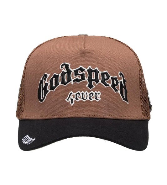 Godspeed Forever Trucker Hat Black/Taupe