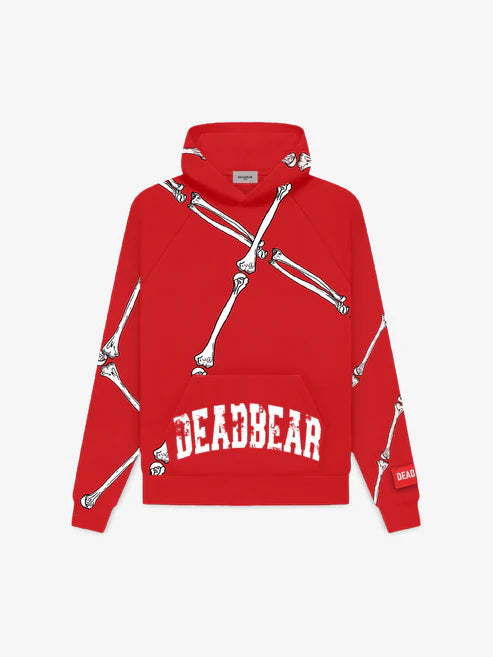 Bare Bone Hoodie " Red "