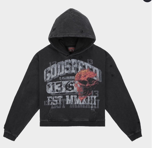 Godspeed Seeing Double Hoodie Black Wash