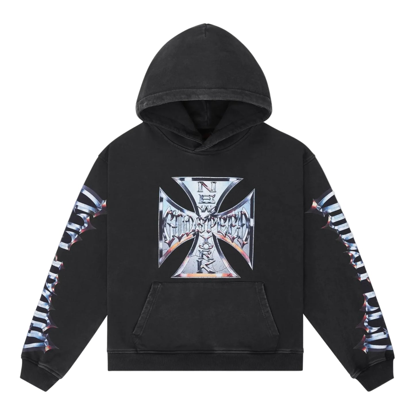 Godspeed Chrome "Motto" Hoodie (Black Wash)