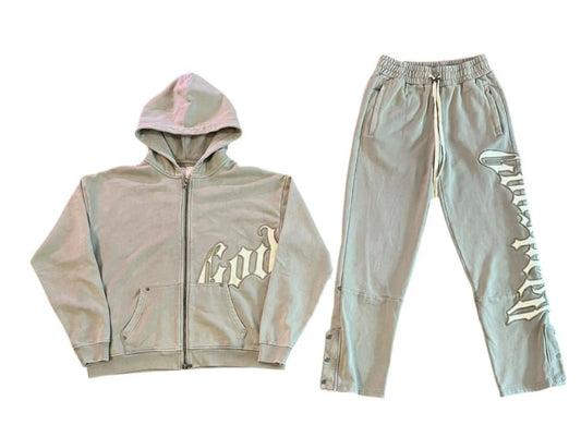 OG Logo Sweatsuit V2 "Clay Grey Wash"