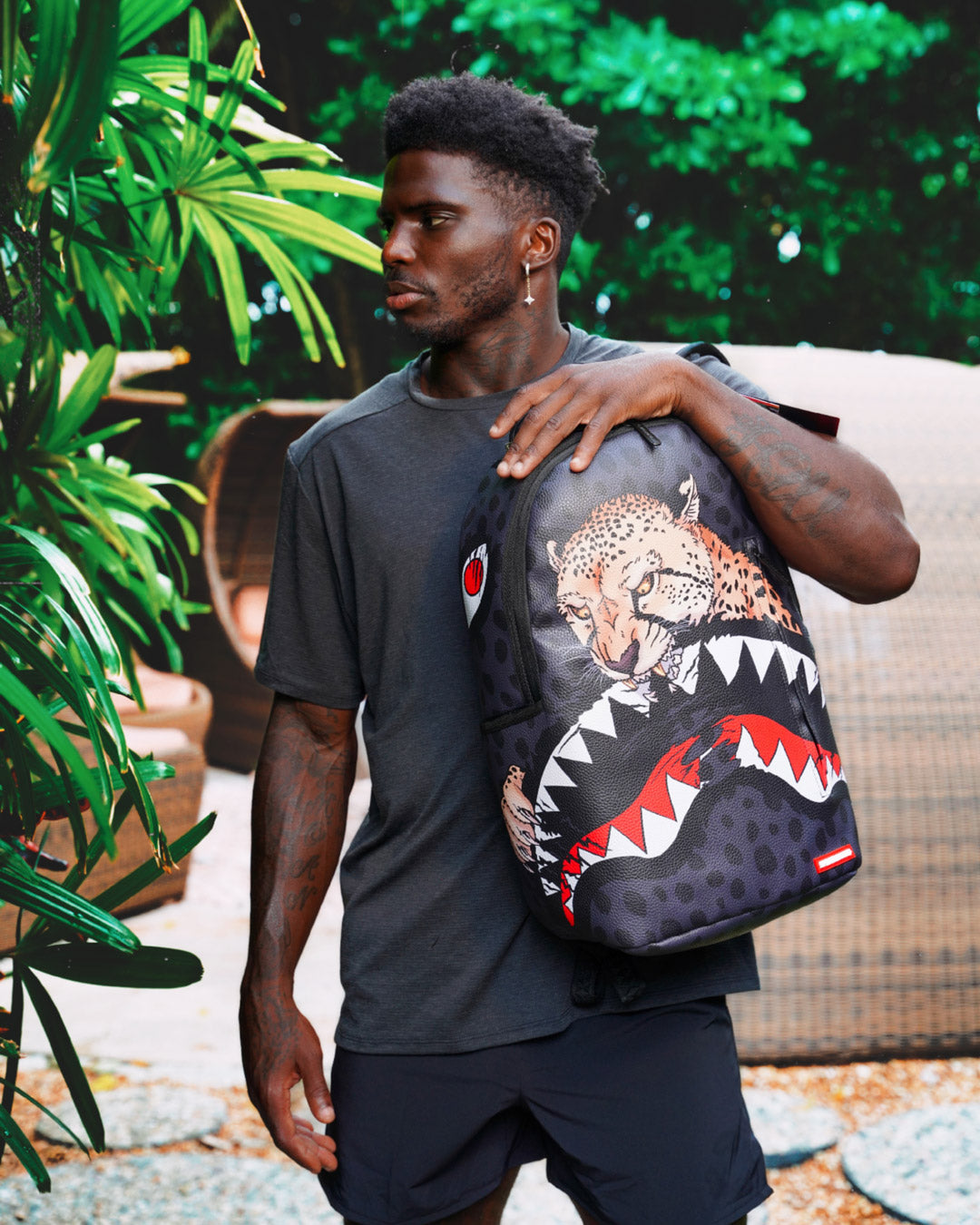 Sprayground Backpack " Tyreek Cheetah Runner Shark "