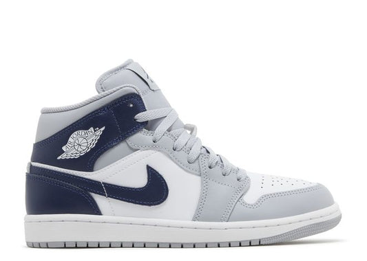 Air Jordan 1 Mid " Wolf Grey Midnight Navy "