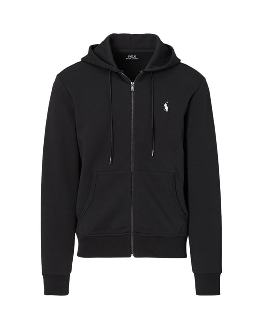 Double-Knit Full-Zip Hoodie & Sweatpants " Polo Black "