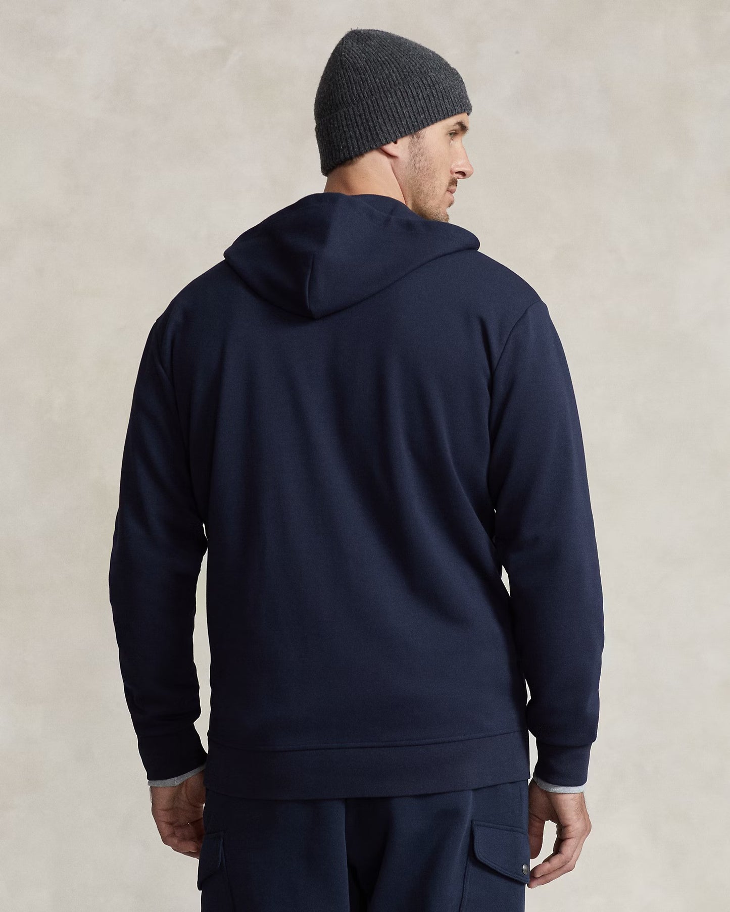 Double-Knit Full-Zip Hoodie & Sweatpants " Navy "