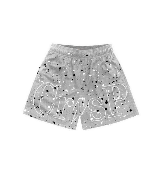Gray Splat Crispy Shorts